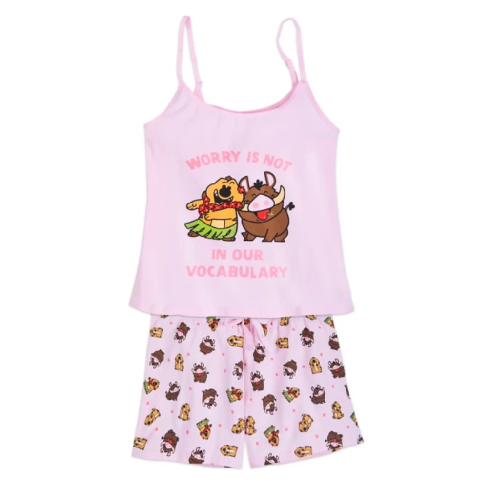 Timon and Pumbaa Cami Pjs Set